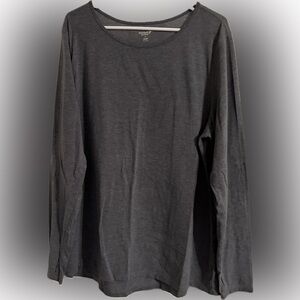 Old Navy Active Go-Dry Grey Long Sleeve Crewneck Tee - Size XXL